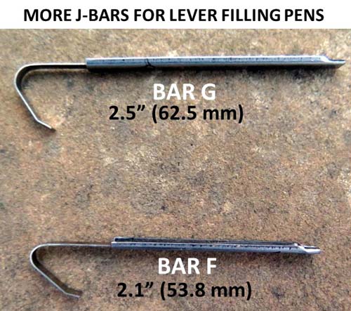 J-BARS FOR LEVER FILL PENS